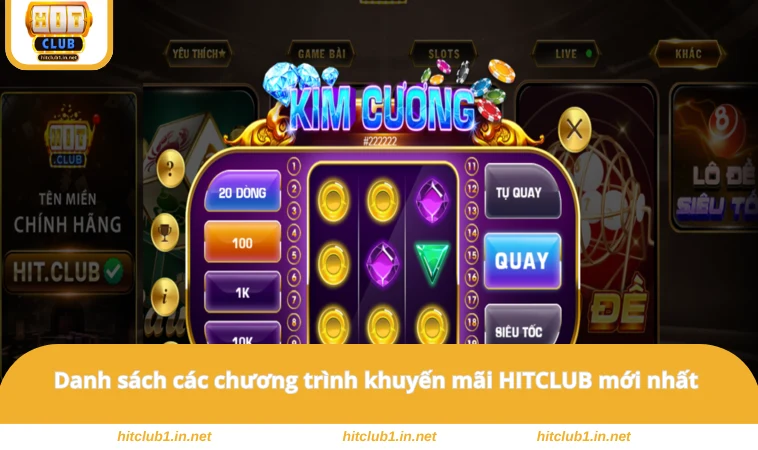 Khuyến Mãi HITCLUB 2 Danh sách các chương trình khuyến mãi HITCLUB mới nhất